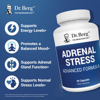 Thumbnail for Dr. Berg’s Adrenal Stress Advanced Formula - Adrenal Support Supplements for Stress, Mood and Energy Support - Adrenal Supplements - Cortisol Manager with Ashwagandha - 90 Capsules