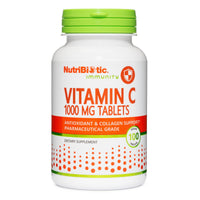 Thumbnail for NutriBiotic - Vitamin C 1000 Mg Tablets, 100 Count | Essential Immune, Antioxidant & Collagen Support Supplement | Pharmaceutical Grade L-Ascorbic Acid | Vegan, Non-GMO & Gluten Free