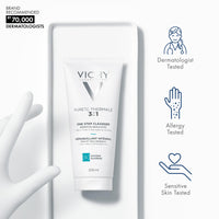 Thumbnail for VICHY Pureté Thermale One Step Cleanser, Face Wash, Toner & Makeup Remover, No Rinse Required, Gentle Eye Makeup Remover, Suitable For Sensitive Skin & Contact Lenses, Non-Oily, Alcohol Free