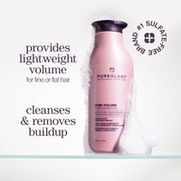 Thumbnail for Pureology Pure Volume Shampoo | For Flat, Fine, Color Treated or Natural Hair | Adds Lightweight Volume and Body | Clarifies Buildup | Sulfate Free Shampoo | Vegan