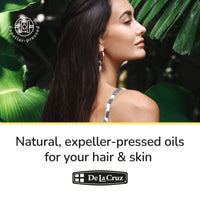 Thumbnail for De La Cruz Sweet Almond, Castor and Avocado Oils Bundle - Expeller-Pressed Pure and Natural Oils for Hair and Skin - 3 Bottles - 2 Fl OZ Each