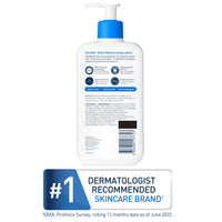 Thumbnail for CeraVe Daily Moisturizing Lotion for Dry Skin, Body Lotion & Face Moisturizer with Hyaluronic Acid and Ceramides, Daily Moisturizer, Fragrance Free, Oil-Free, 12 Ounce