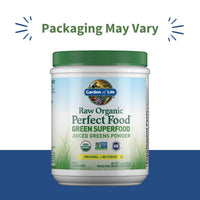Thumbnail for Garden of Life Raw Organic Perfect Food Green Superfood Juiced Greens Powder - Original Stevia-Free, 30 Servings, Non-GMO, Gluten Free Whole Food Dietary Supplement, Alkalize, Detoxify, Energize