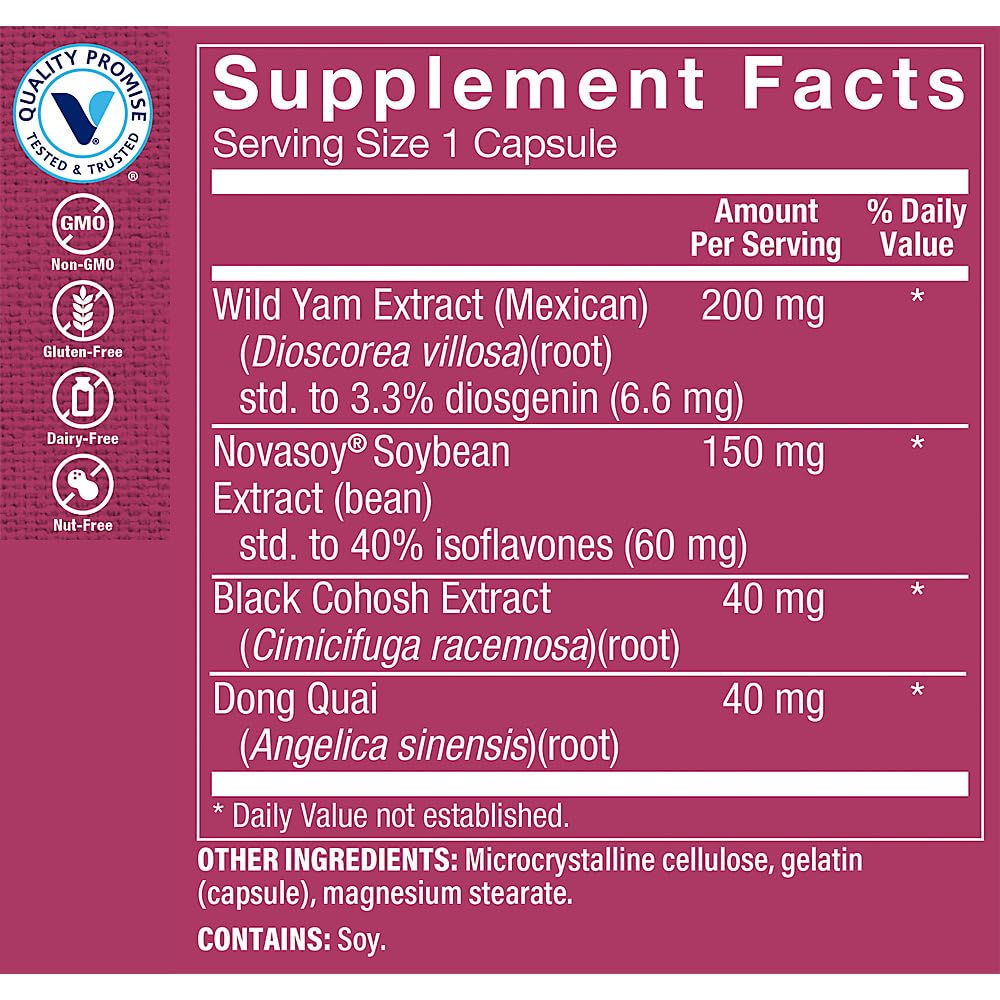 The Vitamin Shoppe Phytoestrogen Complex One Day (60 Capsules) (60 Capsules)