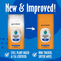 Thumbnail for earthbath, Oatmeal & Aloe Grooming Wipes - Dog Wipes for Paws and Butt, Best Pet Wipes for Dogs & Cats, Helps Relieve Itchy & Dry Skin, Made in USA, Cruelty-Free - Vanilla & Almond 100 Count (1 Pack)