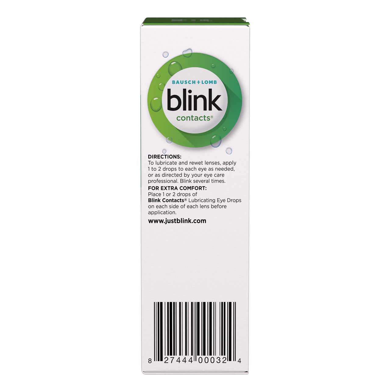 Blink Contacts Lubricating Eye Drops 0.34 fl oz (10 mL), Pack of 3