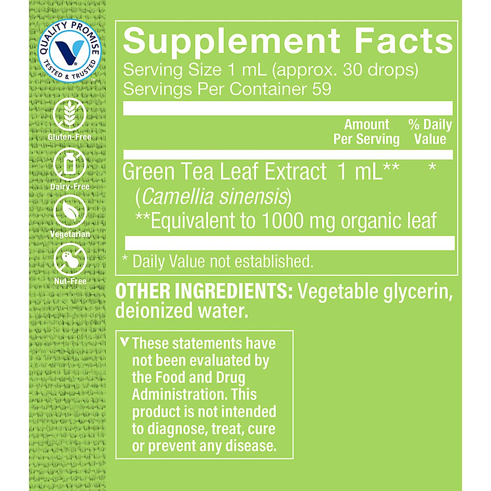 The Vitamin Shoppe Green Tea Extract 1000mg - Antioxidant & Cellular Support | EGCG Polyphenols | 100 Capsules | Fat Metabolism