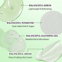 Thumbnail for Torriden BALANCEFUL Cica Trial Kit, 5D Cica Infused Daily Skincare Kit - 4 Step Regimen with Cleansing Gel, Toner Pad, Serum, and Cream | Travel Essential | Korean Skin Care Set