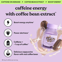 Thumbnail for Lemme Wake Up Caffeine Energy Gummies, 80mg of Caffeine Per Serving, Coffee Bean Extract, Cappuccino Flavor, Vegetarian & Gluten Free, 1 Month Supply (60 ct)