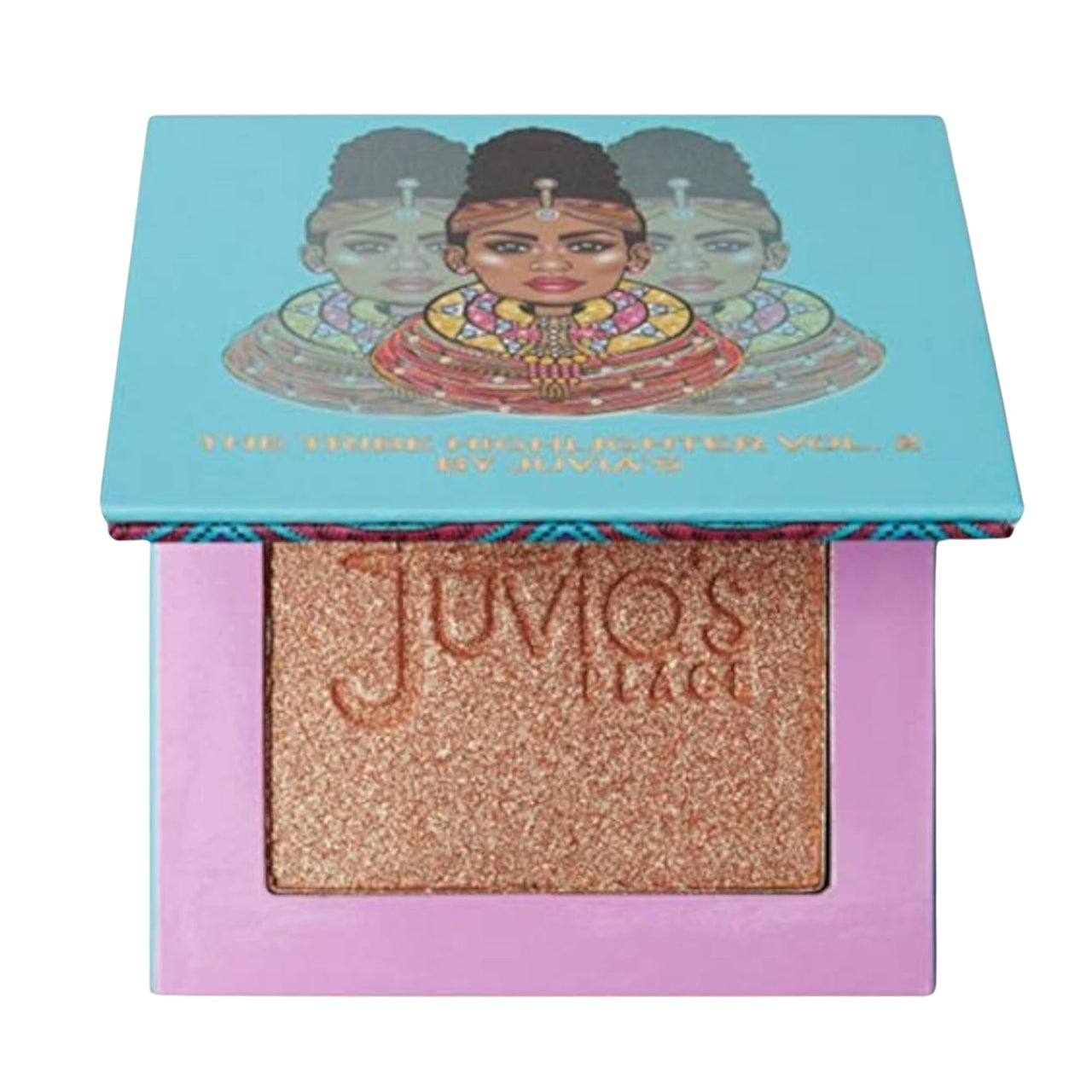 Juvia's Place - Tribe Highlighter Vol. 2 - Glow Highlighter Face Makeup Powder - Shimmering Glow Finish perfect for cheekbones, Radiant Mineral Shimmer, Illuminating Powder