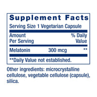 Thumbnail for Life Extension Melatonin, 300 mcg, Gentle Sleep Support, Healthy circadian Rhythms, Cellular Defense, Gluten-Free, Non-GMO, Vegetarian, 100 Capsules