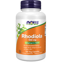 Thumbnail for NOW Supplements, Rhodiola 500 mg, Helps Body Adapt to Stress of Daily Life*, Adaptogenic Herb*, 60 Veg Capsules