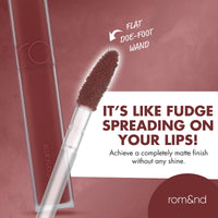Thumbnail for rom&nd Blur Fudge Tint 04 Radwood | Velvety Soft Matte K-Beauty Lip Stain | Non-Drying, Long-Lasting, Effortless Blurred Effect | Deep Burgundy Red for All Skin Tones