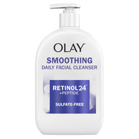 Thumbnail for Olay Face Wash Daily Facial Cleanser with Retinol, Peptides and Glycerin, Smoothing and Hydrating Anti Aging Face Wash, Sulfate Free Cream Cleanser for Mature Skin, Daily Use, 16 Oz