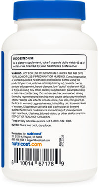 Thumbnail for Nutricost DHEA 50mg, 240 Capsules - Gluten Free, Soy Free, Non-GMO, Supplement