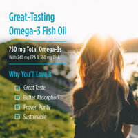 Thumbnail for Nordic Naturals Pro - Arctic Cod Liver Oil CLO, Supports Heart and Brain Health - Lemon-Flavored 180 Soft Gels
