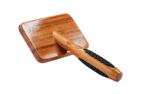 Thumbnail for Bass Brushes Large Slicker Style Pet Brush with Bamboo Wood Handle and Rubber Grips