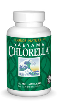 Thumbnail for Source Naturals Yaeyama Chlorella Green Superfood, Plant-Based B12* - 200 mg, 600 Tablets