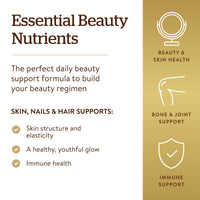 Thumbnail for Solgar Skin, Nails & Hair, Advanced MSM Formula, 120 Tablets - Supports Collagen for Hair, Nail and Skin Health - Provides Zinc, Vitamin C & Copper - Non GMO, Vegan, Gluten & Dairy Free - 60 Servings