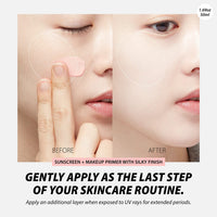 Thumbnail for A'PIEU Pure Block Tone Up Sunscreen Base SPF50+/PA+++ 50ml | Tone-Up Reef Safe Korean Sunscreen for Makeup Base