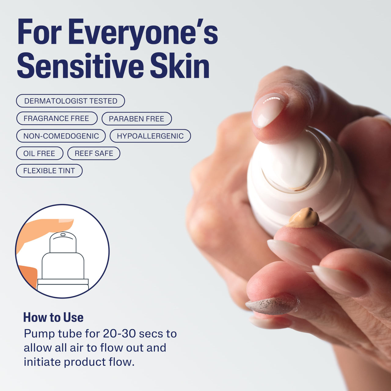 CETAPHIL Everyday Sunscreen Tinted Lotion for Face, 1.7 fl oz, 100% Mineral Sunscreen: Titanium Dioxide & Zinc Oxide, SPF 40, For Sensitive Skin