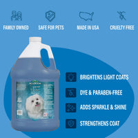 Thumbnail for Bio-Groom Super Whitening Dog Shampoo - Whitening Pet Shampoo, Dog Bathing Supplies, Puppy Wash, Grooming Supplies, Cruelty-Free - 1 Gallon