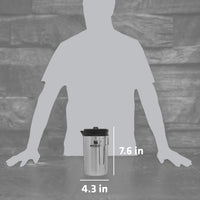 Thumbnail for STANLEY All In One French Press Coffee Maker 32 oz | 5 Minute Brew, 4 Hours Hot | Mesh Filter for Coffee Grounds | Insulated Stainless Steel French Press | BPA-Free | Stainless