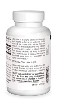 Thumbnail for Source Naturals L-Citrulline Powder, Supports Exercise Recovery, Energy, and Detoxification - 100g