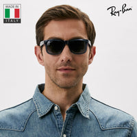 Thumbnail for Ray-Ban RB4165 JUSTIN CLASSIC POLARIZED Square Shaped Sunglasses for Men & Women – Includes Official Rayban Eyewear Kit – Ideal Formal & Casual Wear Sunglasses – Grey Lens
