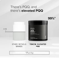 Thumbnail for Toniiq 99%+ 20mg Supplement - Ultra High Purity PQQ 20mg Concentrated Formula - PQQ 20 mg 120 Capsules - Pyrroloquinoline Quinone Supplement - 1 Capsule Serving - Vegetarian Capsules