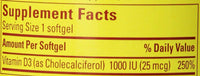 Thumbnail for Nature Made® Vitamin D3 1000 IU, 600 Softgels