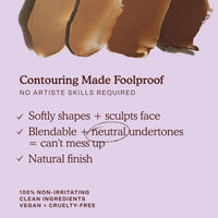 Thumbnail for Tower 28 Sculptino Cream Contour - Foolproof Cream Bronzer Contour - Natural Face Sculpting Matte Bronzer Balm - Vegan, Everyday Face Makeup for Sensitive Skin - Medium Tan Neutral (0.16 oz)