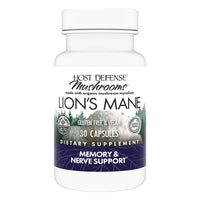 Thumbnail for Host Defense Mushrooms Lion's Mane - Brain Health Support Supplement for Focus & Memory Function - Immune & Nervous System Support Supplement- 30 Capsules