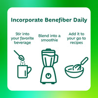 Thumbnail for Benefiber Daily Prebiotic Fiber Supplement Powder for Digestive Health, Unflavored - 250 Teaspoons (17.6 Ounces)