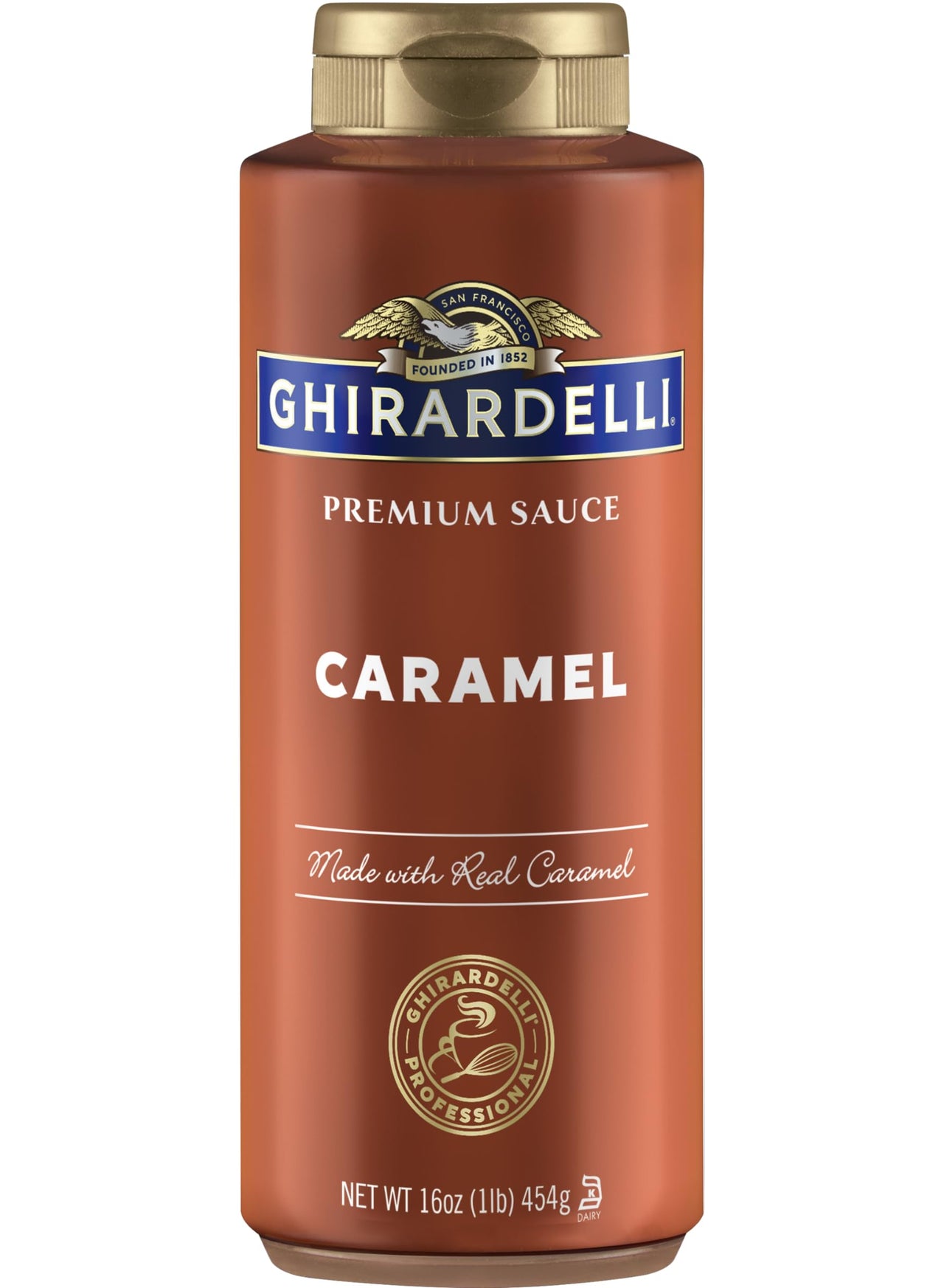 Ghirardelli Caramel Flavored Sauce 16 oz. Squeeze Bottle (Pack of 2)