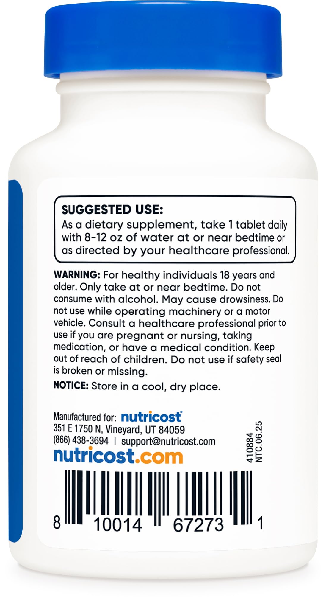Nutricost Melatonin 10mg, 240 Tablets - 10mg Per Serving, Non-GMO, Gluten Free