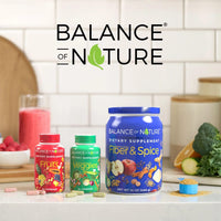 Thumbnail for Balance of Nature Fruits & Veggies Supplements - Whole Fruit and Vegetable Ingredients for Women, Men, and Kids - 90 Fruits Capsules, 90 Veggies Capsules - 1 Set