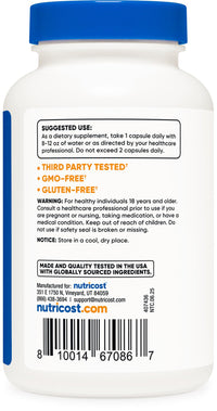 Thumbnail for Nutricost Boron Capsules 5mg, 240 Vegetarian Capsules - Gluten Free and Non-GMO