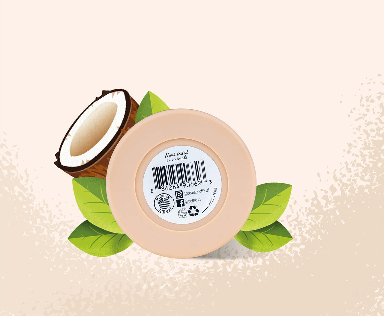 Pet Head On All Paws Coconut Paw Butter | Soothes & Nourishes for Soft Crack-Free Paws and Noses | Paw Moisturizer Balm | Vegan | Lick-Safe | Gentle Formula for Puppies | Made in USA | 1.4 oz.