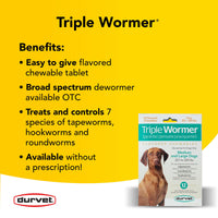Thumbnail for Durvet Triple Wormer for Medium and Large Dogs