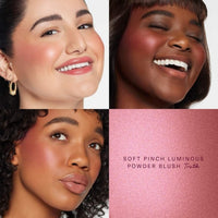 Thumbnail for Rare Beauty Soft Pinch Luminous Powder Blush - Truth Radiant Mauve Maroon, 0.098 oz/2.8 g, Palette