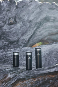 Thumbnail for Stanley AeroLight Transit Bottle 20 oz | Locking Drink Through Lid | Leak Resistant Water Bottle or Coffee Travel Mug | Lightweight Insulated Stainless Steel | BPA-Free | Black Glimmer