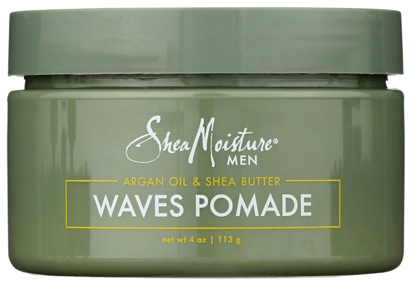 SheaMoisture Men Waves Pomade Argan Oil and Shea Butter - Hair Care Styling Product for Frizz Control and Waves - Men's styling hair wax 4 oz (1)