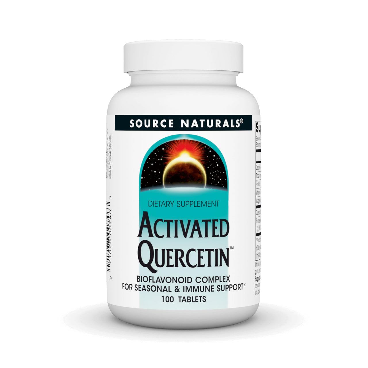 Source Naturals Activated Quercetin - Plant-Derived Bioflavonoid Complex - Seasonal & Immune Defense - 100 Tablets