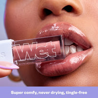 Thumbnail for Kosas Wet Lip Oil Gloss - Hydrating Lip Plumping Treatment with Hyaluronic Acid & Peptides, Non-Sticky Finish (Unbuttoned)