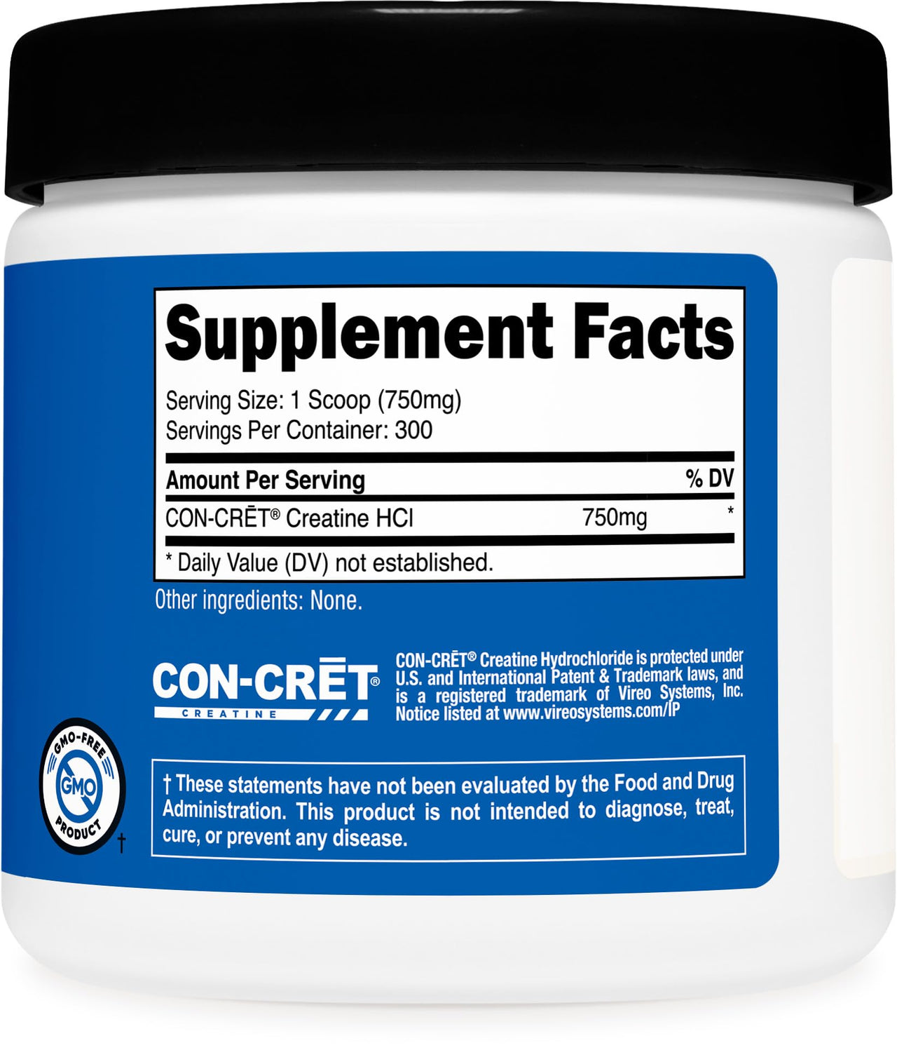 Nutricost Creatine HCl Powder (8 OZ) - Made with CON-CRET Creatine, 300 Servings