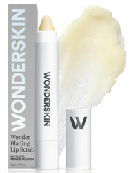 Thumbnail for Wonderskin Lip Scrub - 3-in-1 Exfoliator & Moisturizer, Lip Exfoliator Scrub, Hydrating Balm for Soft, Nourished, Flake-Free Lips with One-Step Prep, 0.10oz