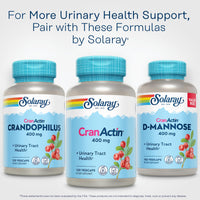 Thumbnail for SOLARAY CranActin Cranberry Extract 400 mg - Cranberry Supplements for Women and Men - Bladder and Urinary Tract Health Support with Vitamin C - Vegan, 60-Day Guarantee, 120 Servings, 120 VegCaps