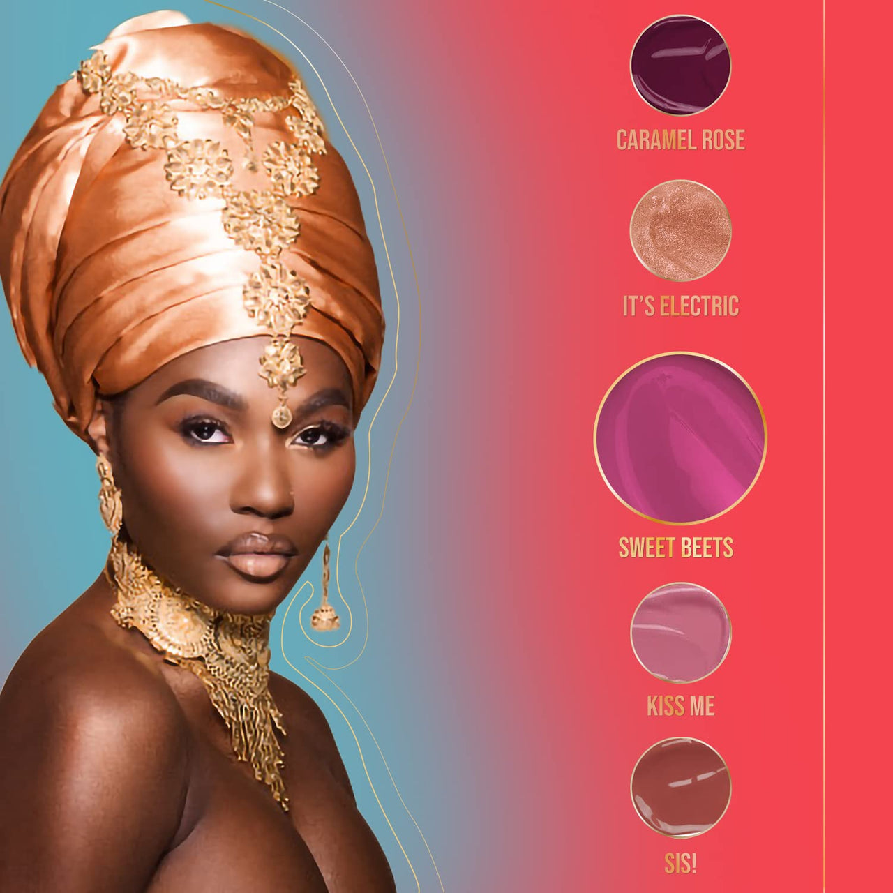 Juvia's Place,Lip Gloss Glass Sweet Beets, Berry, Long Lasting Hydrating The Reds & Berries,16 oz