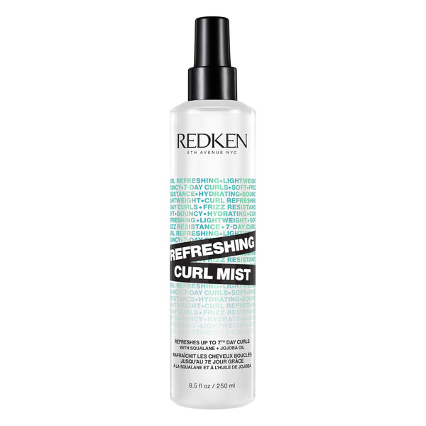 REDKEN Curl Refreshing Spray For Curly and Coily Hair - Hydrates & Defines up to 7th-Day Curls, Silicone-Free
